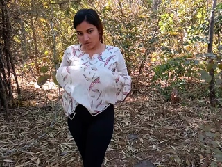 Beautiful Indian Wife Kamini Outdoor Striptease Solo Sex