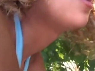 Cute Blondie Gets Fucked In A Park