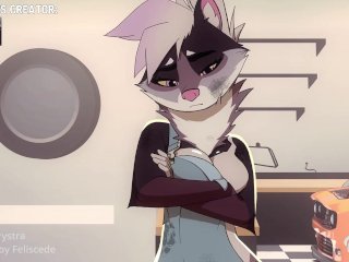 Mechanic furry girl want me to pay her with my big cock in her pussy (Feliscede animation) - Jazziuu