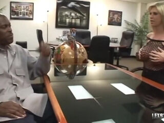 Uplifting & Fucking Blonde Bbc Cums On Her! With Brooke Banner, Lexington Steele And Steele Lex