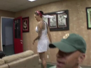 Brooke Jameson, Paul Chaplin And Victoria Paris - A Super Sexy Blonde Girl Has Double Penetration Sex With Two Hard Cocks