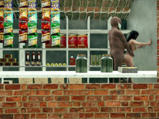 Grocery store owner fucked a young lady