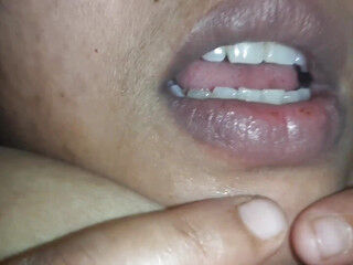 Indian BBW Chubby MILF with Her Boyfriend Blowjob Mouth Fuck & Tits Fuck