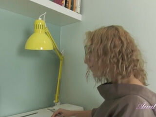 Irena Home Office Masturbation