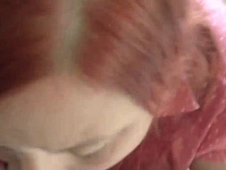 Amateur redhead MILF has facial