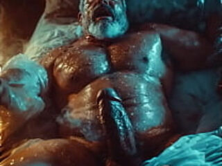 Machos maduros con vergas gigantes , tirando leche.