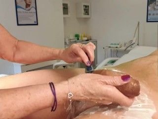 'Nurse Shaves Cock & Balls'