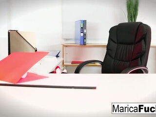 Marica Hase : Sexy Asian Marica uses a glass toy on her wet pussy