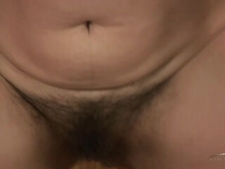 Mature hairy blonde Dana Karnevali masturbates by the kitchen