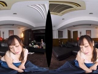 Cute asian slut impassioned VR sex video