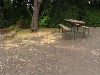 Horny 20 Year Old German Babe Gets Fucked Outdoors By A Stranger With Jordan Night