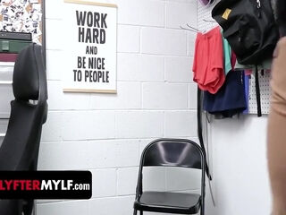 Calvin Hardy, Charlie Valentine And Tyler Cruise - Brunette Tattooed Crook Fucking Two Big Cocks In The Back Office