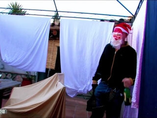 Lara Tinelli gets her ass fucked by a perverted Santa - MMM100