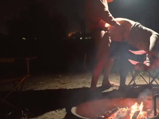 Public Camping Sex! BJ, Bending Over and a BIG Load!