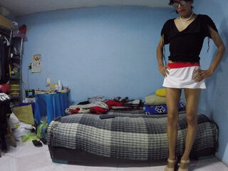 Joselynne Crossdresser In Skirt And Heels Butthole And My Cock To Web