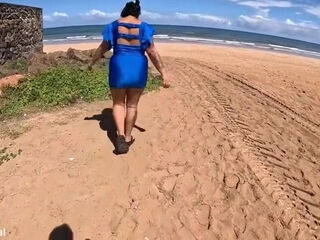 Meduzza A Baiana Rabuda Fudendo Na Orla Da Praia Em Salvador